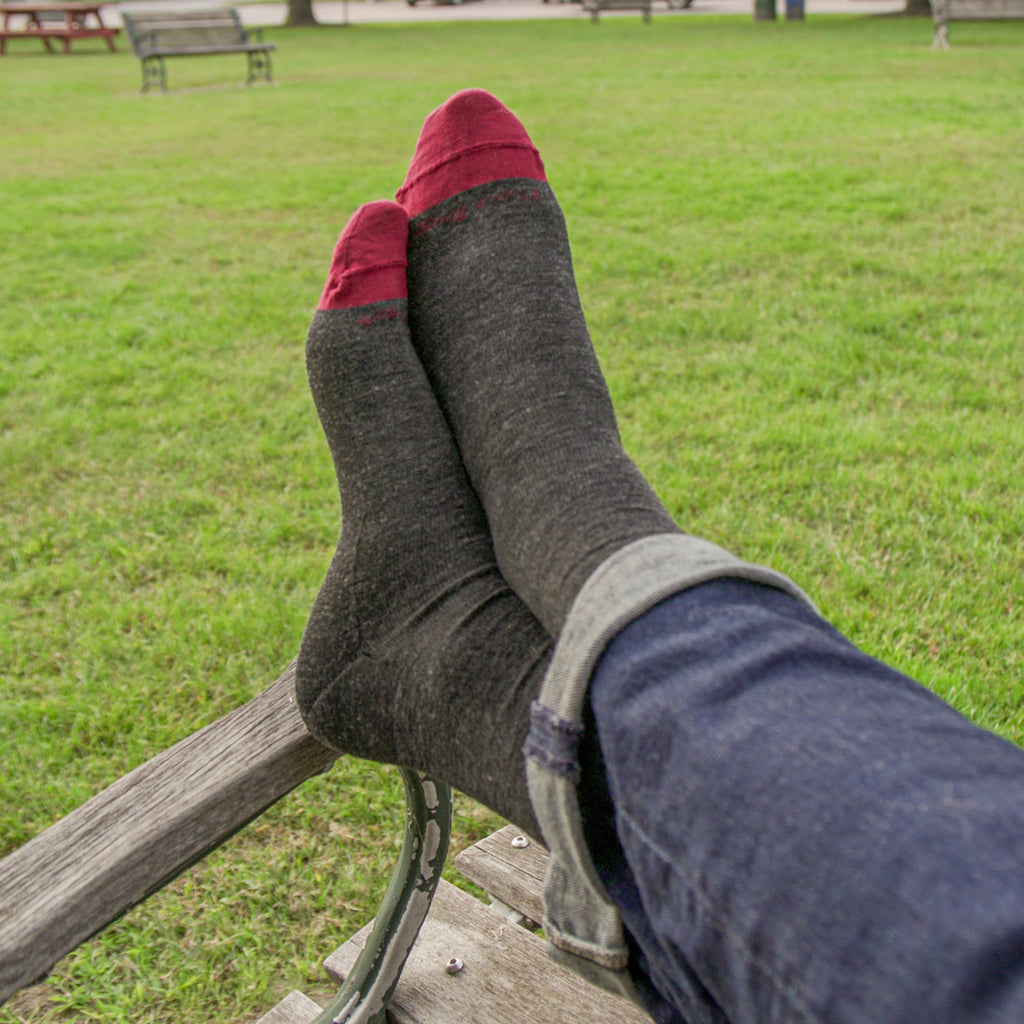 Men's Solid Crew Lightweight Lifestyle Socks