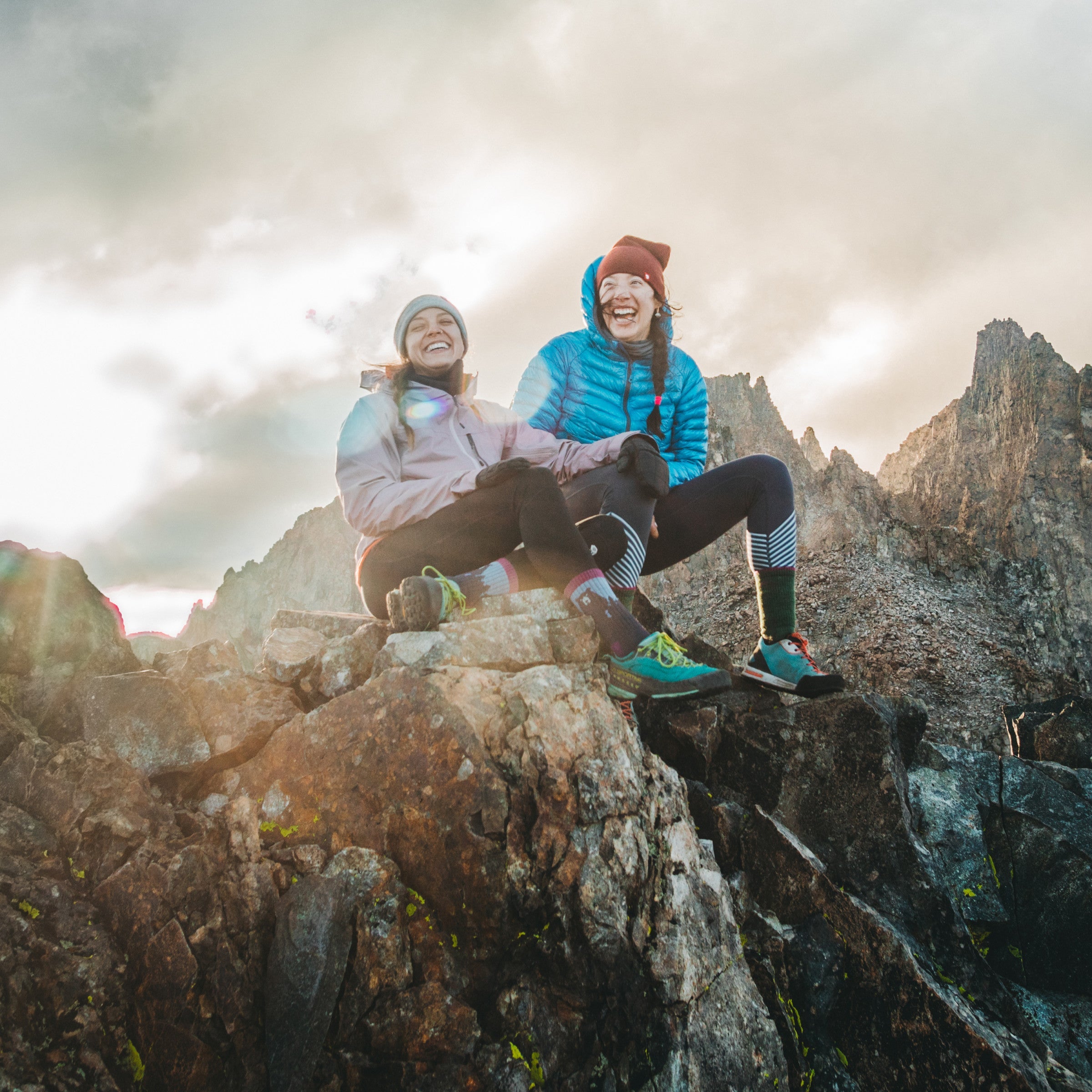 Women's Bear Town Micro Crew Lightweight Hiking Socks