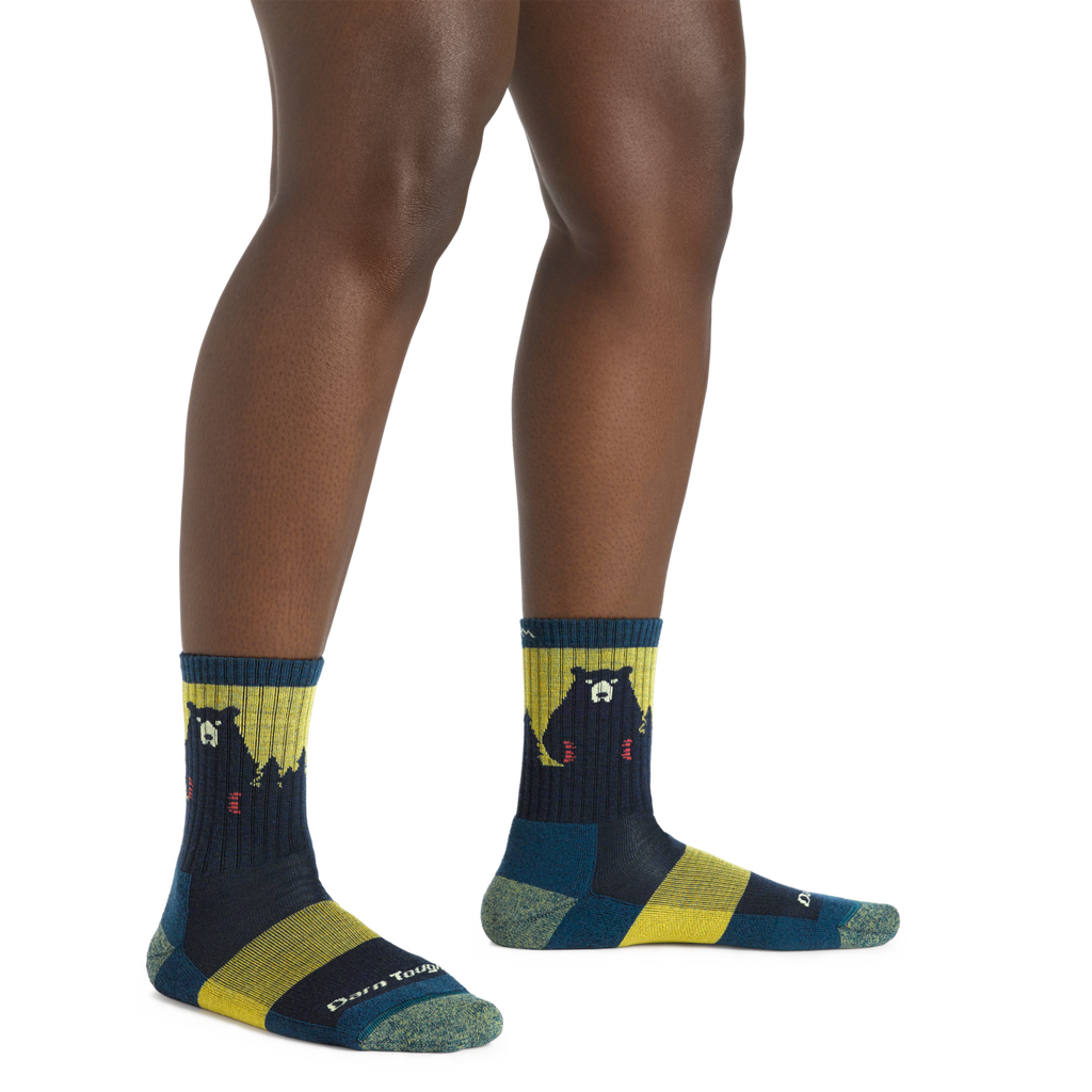 Women's Bear Town Micro Crew Lightweight Hiking Socks