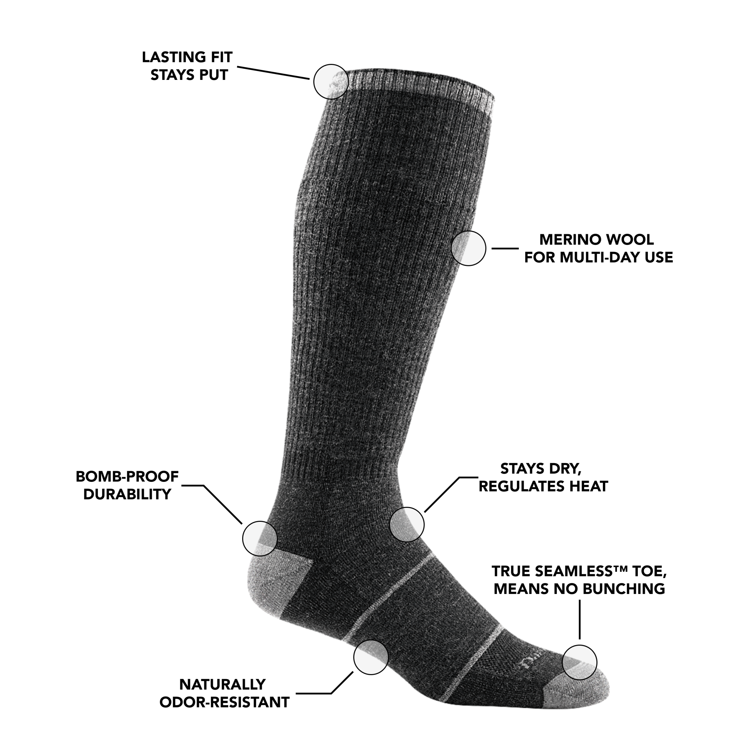Men's Paul Bunyan Over-the-Calf Midweight Work Socks