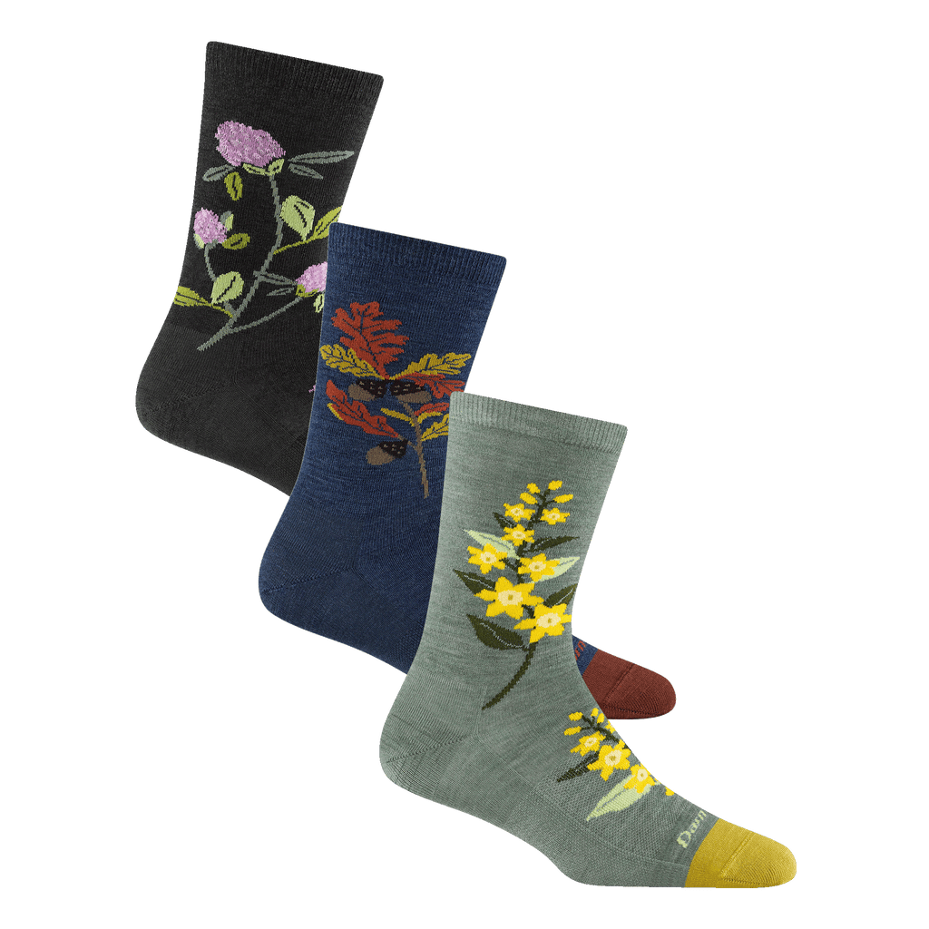 Women's Blossom Bouquet Lifestyle Crew 3-Pack